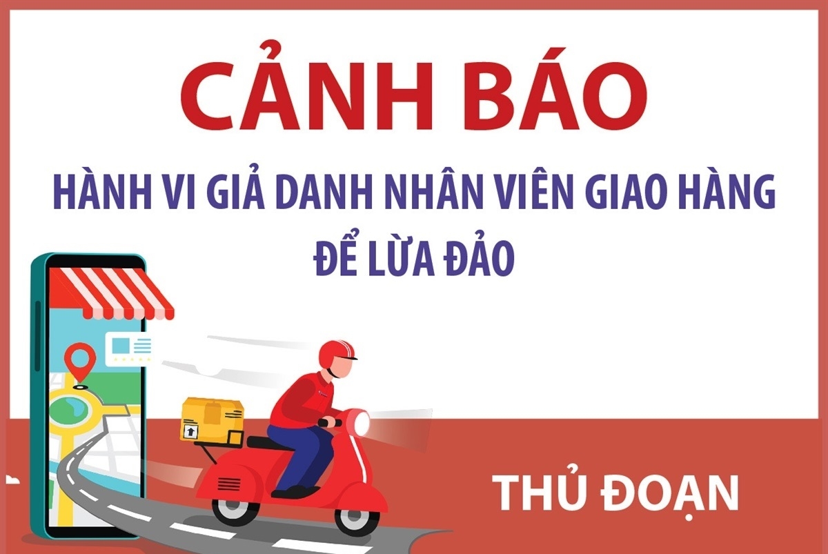 Cảnh báo hành vi giả danh nhân viên giao hàng để lừa đảo