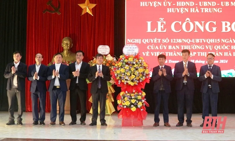 Công bố thành lập thị trấn m88 trang chủ và thị trấn Hà Lĩnh