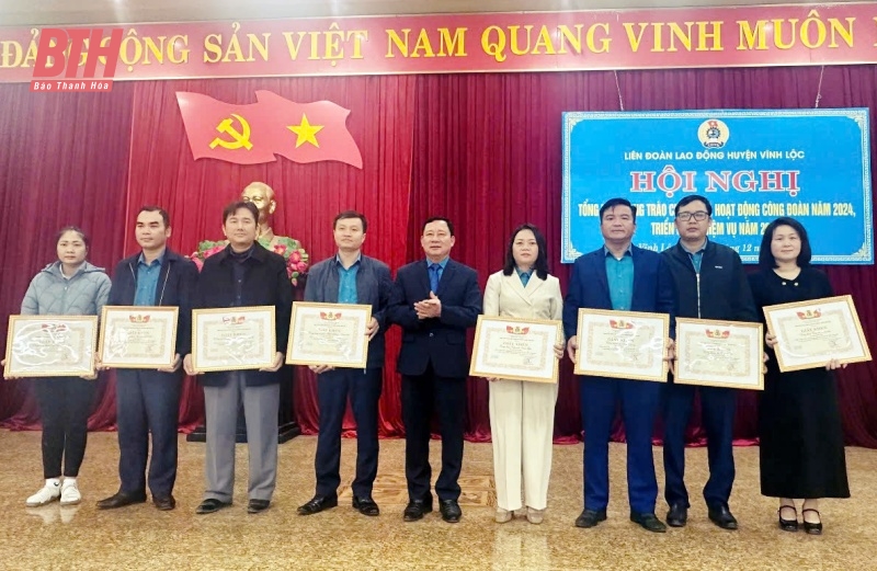 Năm 2024, Liên đoàn Lao động huyện Vĩnh Lộc hoàn thành và hoàn thành vượt mức kế hoạch