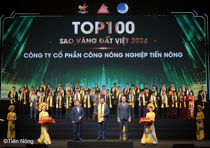 Tiến Nông được vinh danh trong top 100 Sao Vàng Đất Việt 2024