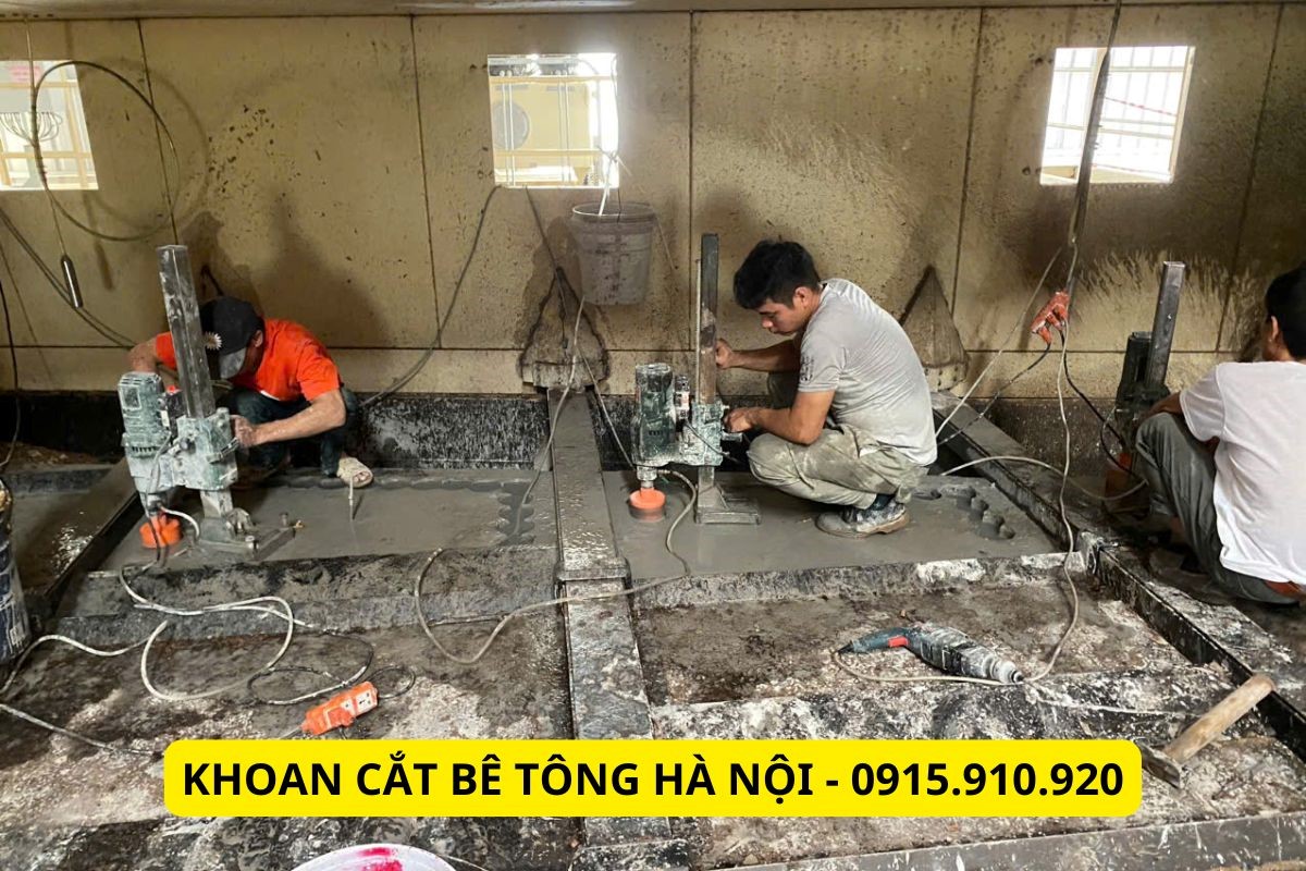 Danh sách 20 đơn vị khoan cắt bê tông uy tín giá rẻ tại Hà Nội