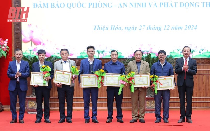 Thiệu Hoá phấn đấu hoàn thành chỉ tiêu phát triển kinh tế, xã hội, quốc phòng, an ninh năm 2025