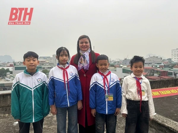 Mô hình Chiến thắng lịch sử Điện Biên Phủ đoạt giải Nhất “Cuộc thi sáng tạo thanh thiếu niên, nhi đồng tỉnh Thanh Hóa năm 2024