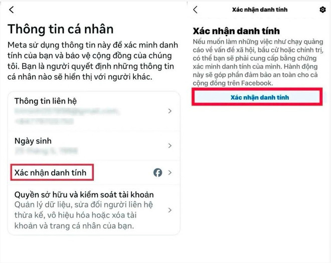 Xác thực danh tính tài khoản mạng xã hội tại Việt Nam