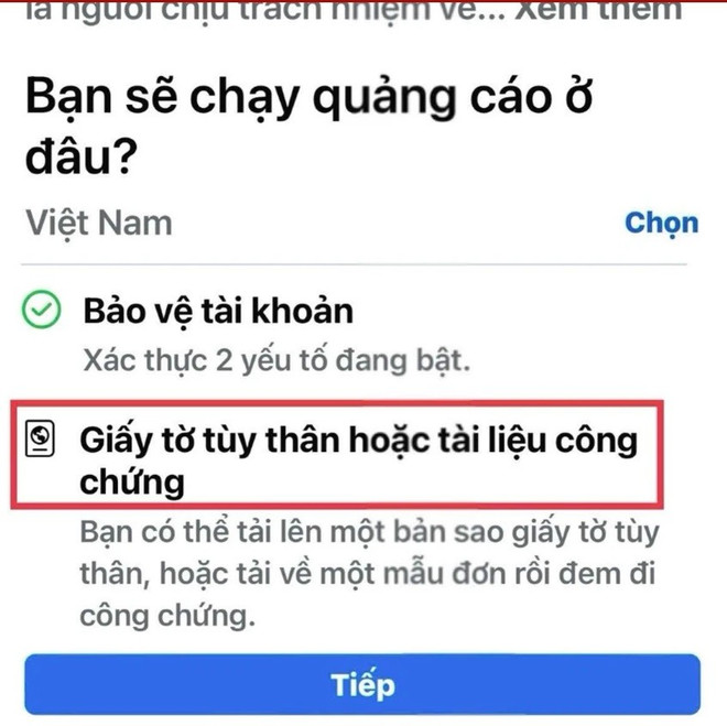 Xác thực danh tính tài khoản mạng xã hội tại Việt Nam