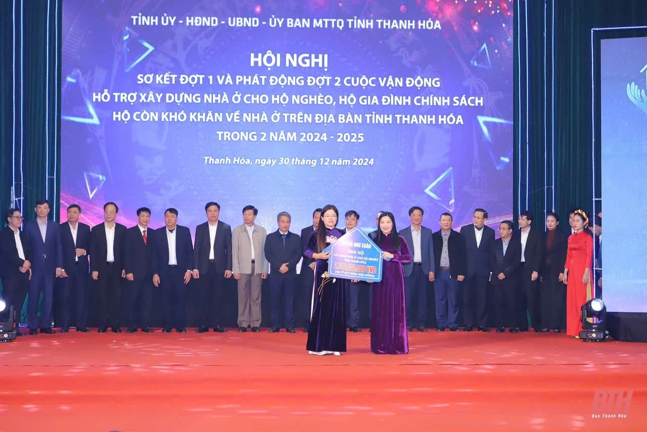 Thanh Hóa tiếp nhận hơn 172 tỷ 358 triệu đồng ngay sau phát động đợt 2 Cuộc vận động hỗ trợ xây dựng nhà ở cho hộ nghèo, hộ gia đình chính sách, hộ còn khó khăn về nhà ở
