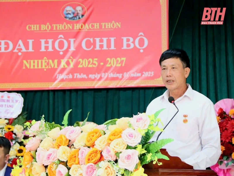 Đại hội điểm chi bộ Hoạch Thôn, Đảng bộ xã Định Tăng, nhiệm kỳ 2025-2027