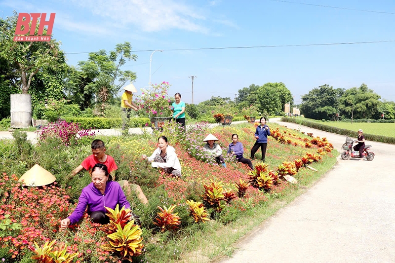 Sắc xuân trên những tuyến đường kiểu mẫu ở Yên Định