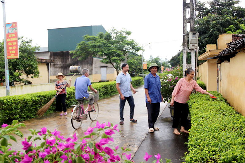 Sắc xuân trên những tuyến đường kiểu mẫu ở Yên Định