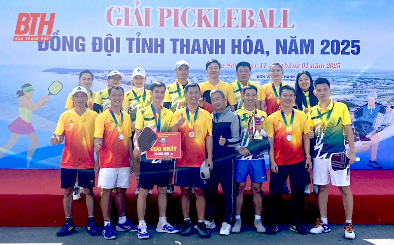 Giải Pickleball đồng đội tỉnh Thanh Hóa năm 2025 thành công tốt đẹp