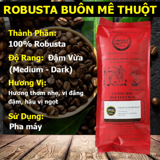 Cà phê Robusta rang mộc - Hương vị thuần túy, chất lượng tuyệt hảo