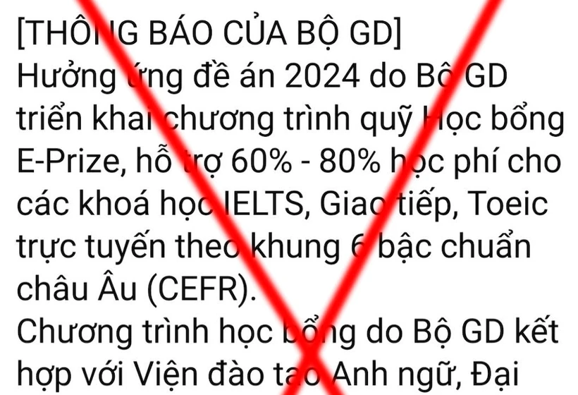 Bộ Giáo dục và Đào tạo cảnh báo hiện tượng trang Facebook mạo danh Bộ