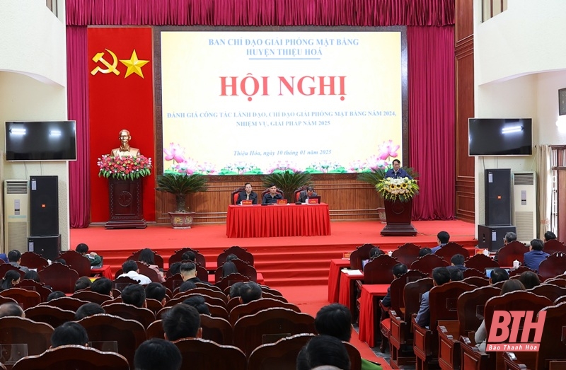 Thiệu Hóa hoàn thành giải phóng mặt bằng 28 dự án trong năm 2024 