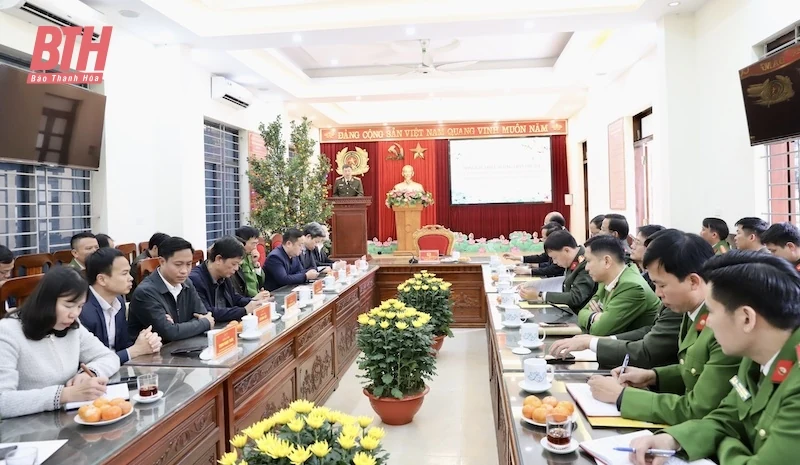Thiếu tướng Trần Phú Hà, Giám đốc Công an tỉnh thăm, kiểm tra tình hình sản xuất, đời sống Nhân dân tại huyện Vĩnh Lộc