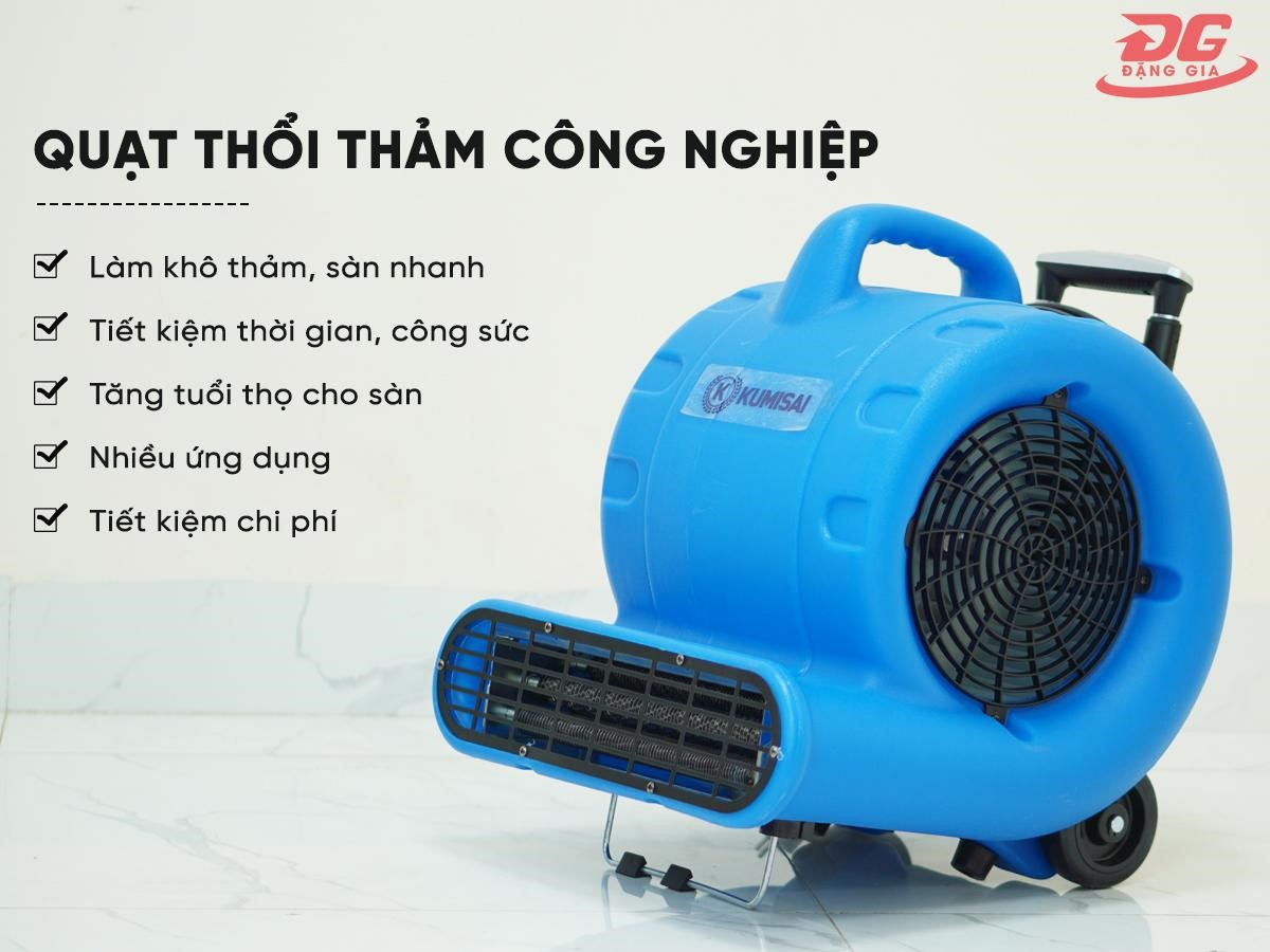 Top 3 quạt thổi thảm công nghiệp chính hãng đáng tin dùng