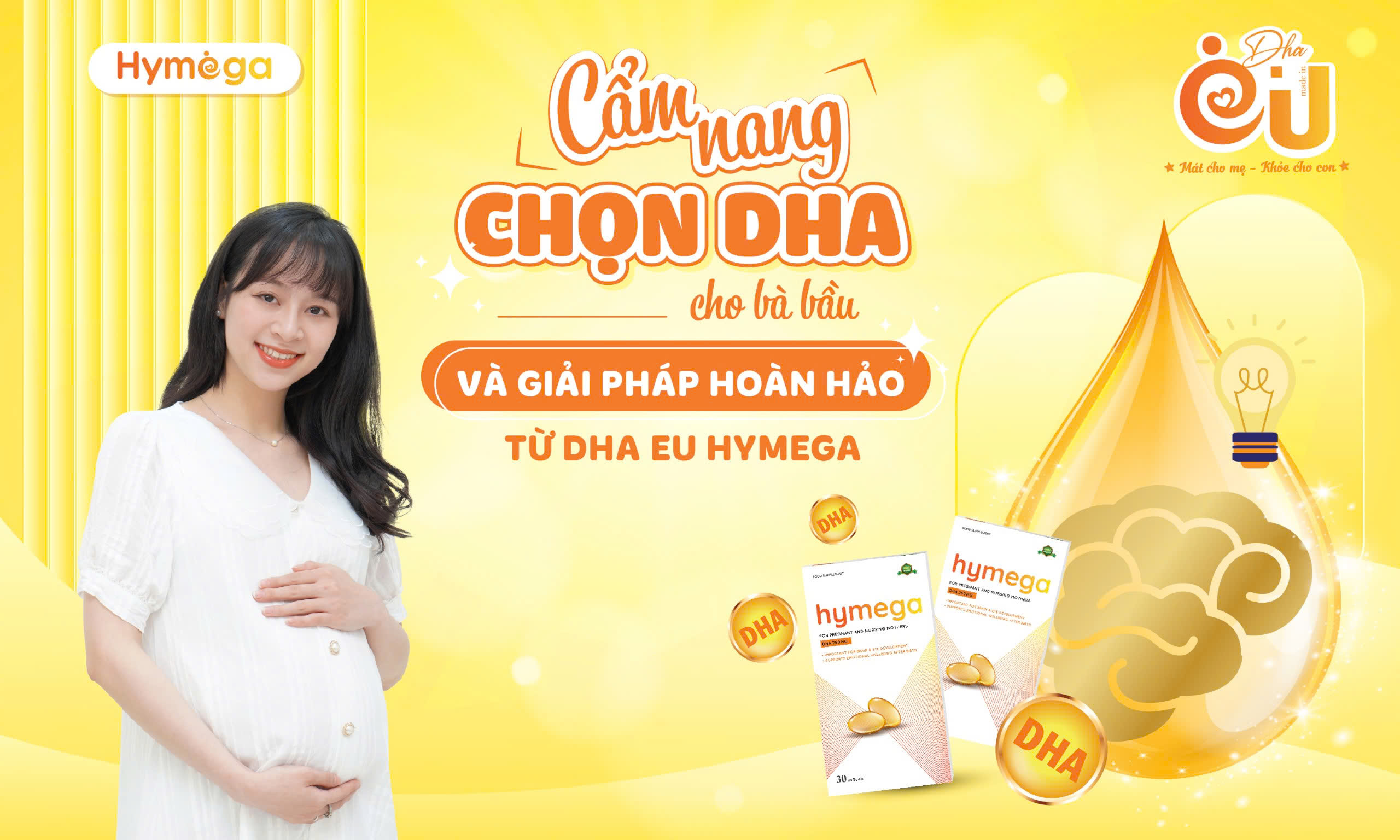 Cẩm nang chọn DHA cho bà bầu và giải pháp hoàn hảo từ DHA EU Hymega