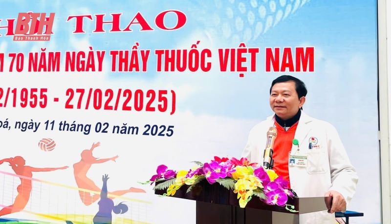 Bệnh viện Ung bướu tỉnh Thanh Hóa tổ chức hội thao chào mừng 70 năm ngày Thầy thuốc Việt Nam