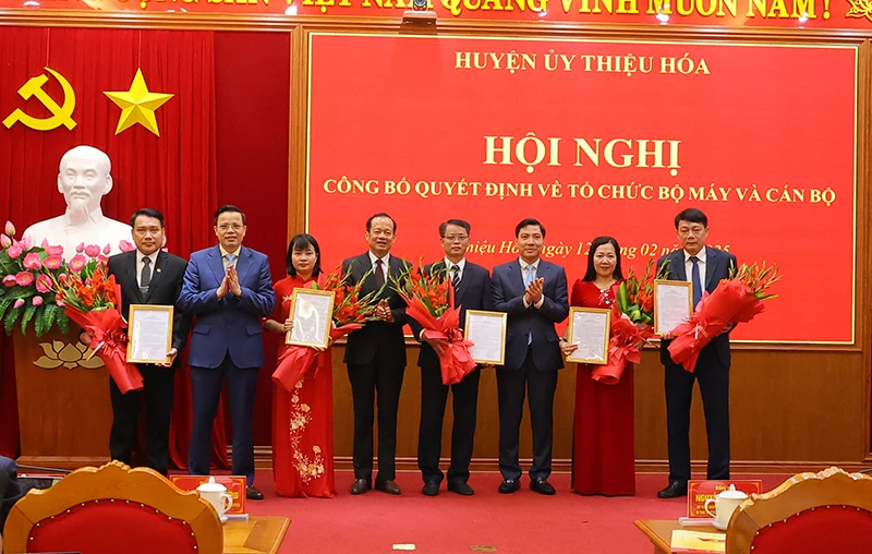 Thiệu Hóa: Hợp nhất Ban Tuyên giáo với Ban Dân vận Huyện ủy