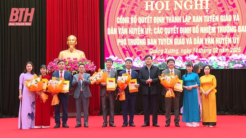 Quảng Xương hợp nhất Ban Tuyên giáo với Ban Dân vận Huyện ủy