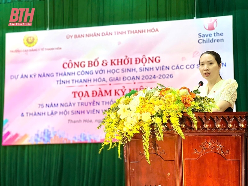 Công bố và khởi động dự án Kỹ năng thành công với học sinh, sinh viên các cơ sở giáo dục nghề nghiệp tỉnh Thanh Hóa