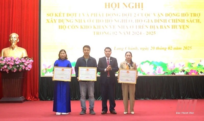 Lang Chánh tiếp nhận 6,3 tỷ đồng ủng hộ xây dựng nhà ở cho hộ nghèo