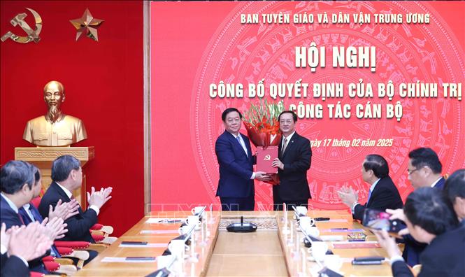 Ông Huỳnh Thành Đạt giữ chức Phó Trưởng Ban Tuyên giáo và Dân vận Trung ương