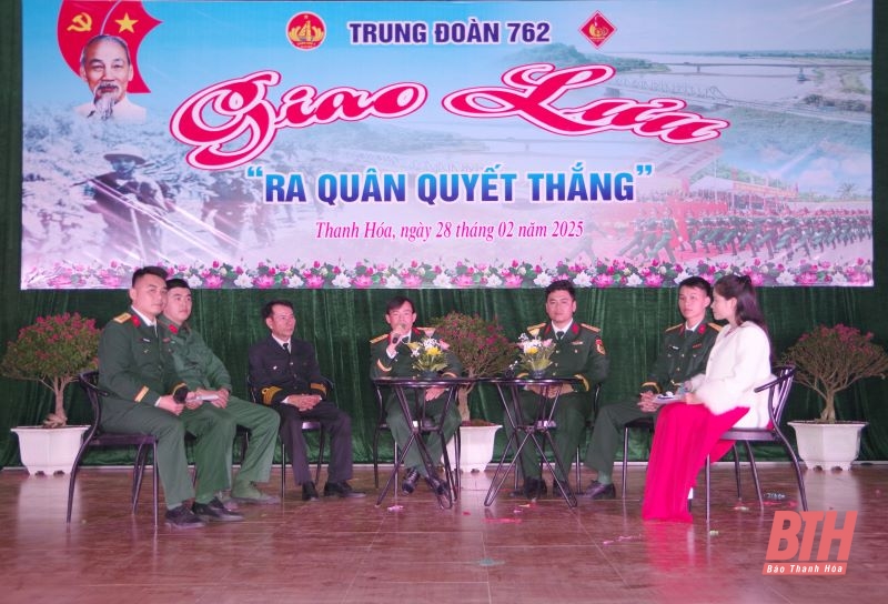 Trung đoàn 762 giao lưu “Ra quân quyết thắng” năm 2025