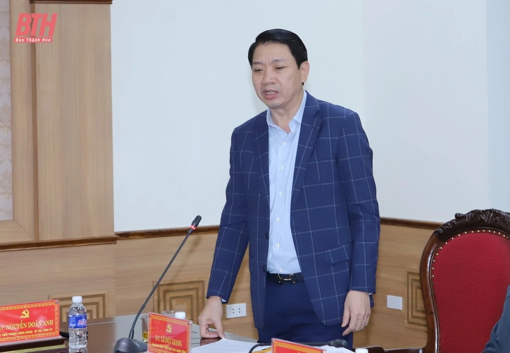 Bí thư Tỉnh ủy Nguyễn Doãn Anh kiểm tra tình hình thực hiện nhiệm vụ tại huyện Triệu Sơn và Thường Xuân