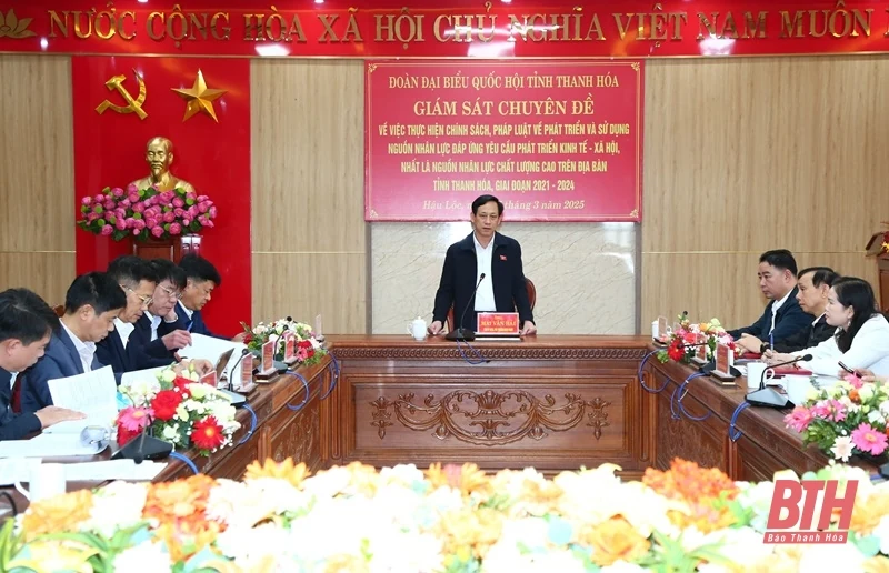 Giám sát thực hiện chính sách pháp luật về phát triển và sử dụng nguồn nhân lực tại huyện Hoằng Hóa và Hậu Lộc