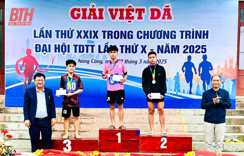 275 VĐV tranh tài tại Giải việt dã huyện Nông Cống