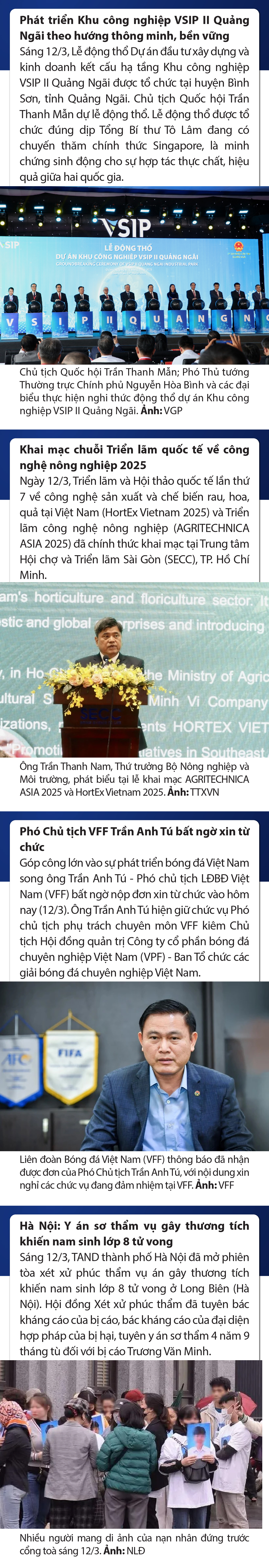 Sự kiện nổi bật trong nước, dang nhap m88 tế ngày 12/3/2025