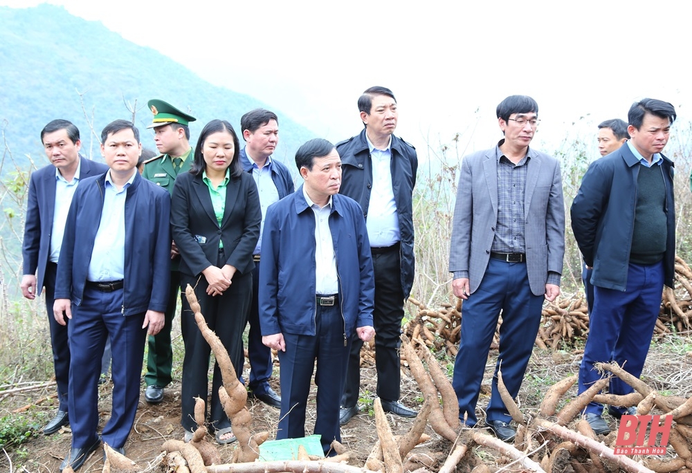 Phó Bí thư Thường trực Tỉnh ủy Lại Thế Nguyên làm việc tại huyện Mường Lát