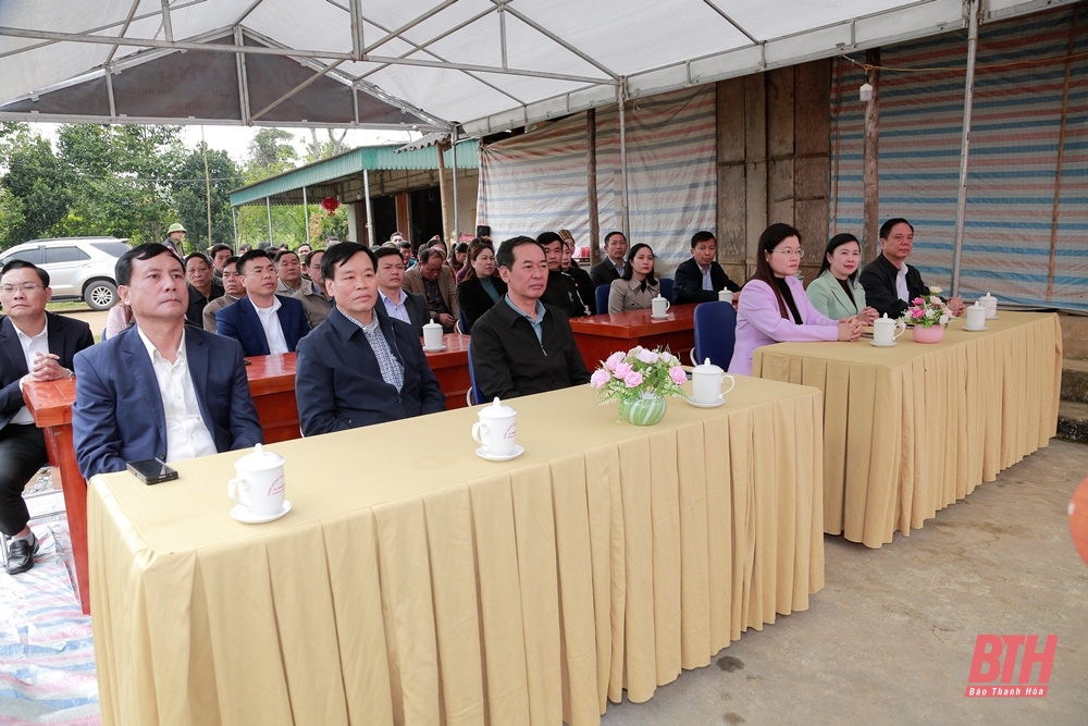 Phó Bí thư Tỉnh ủy Trịnh Tuấn Sinh dự lễ khởi công xây dựng nhà ở cho hộ nghèo tại Như Thanh, Như Xuân