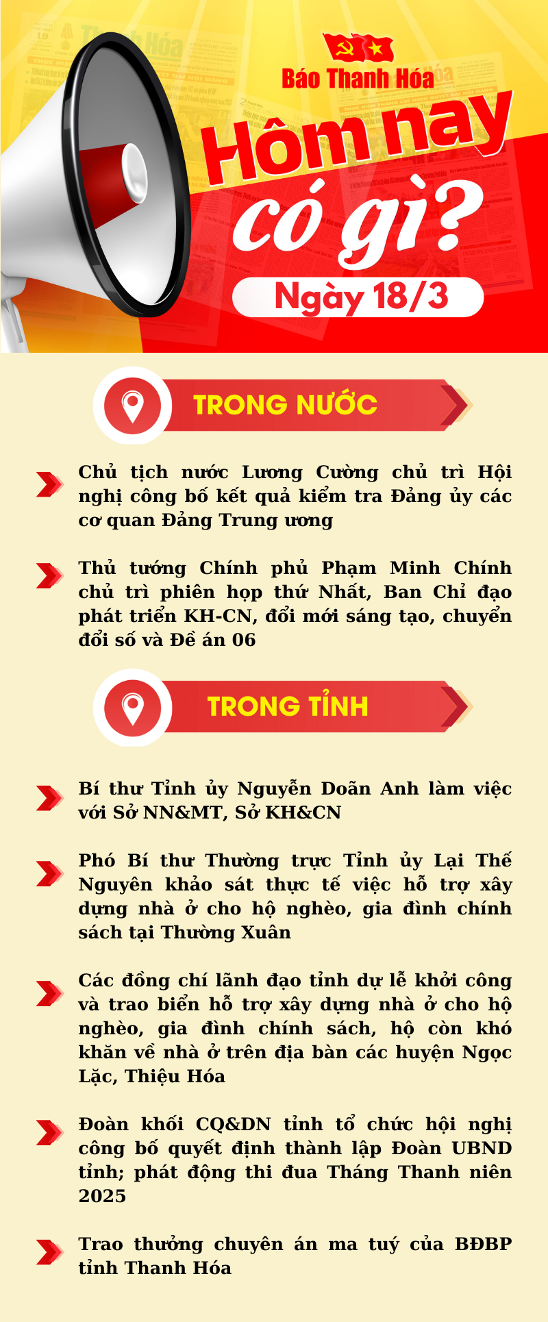 Hôm nay có gì? - Sự kiện nổi bật ngày 18/3/2025