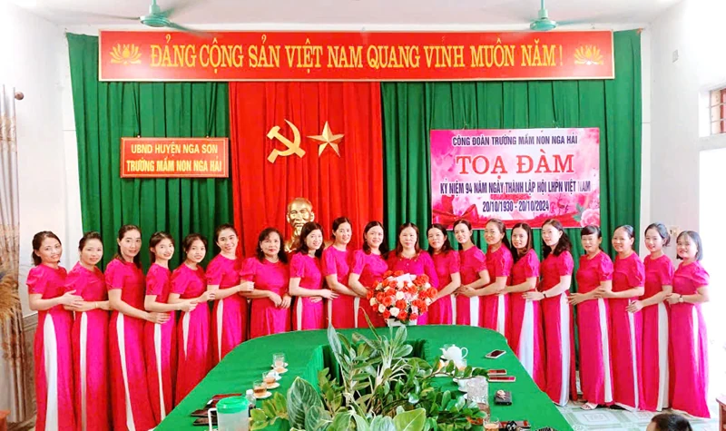 Trường Mầm non Nga Hải: Nơi gửi gắm niềm tin của phụ huynh