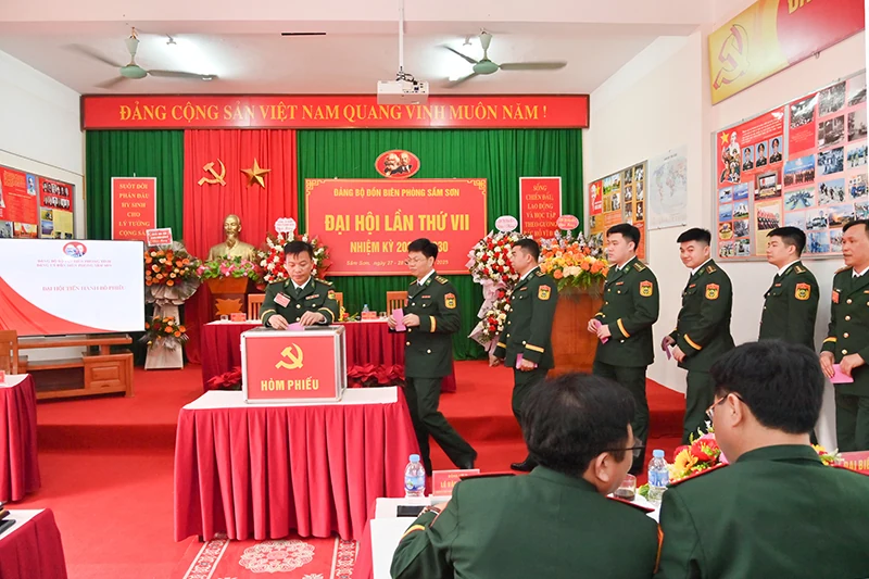 Đảng bộ Đồn Biên phòng Sầm Sơn tổ chức thành công Đại hội nhiệm kỳ 2025 - 2030