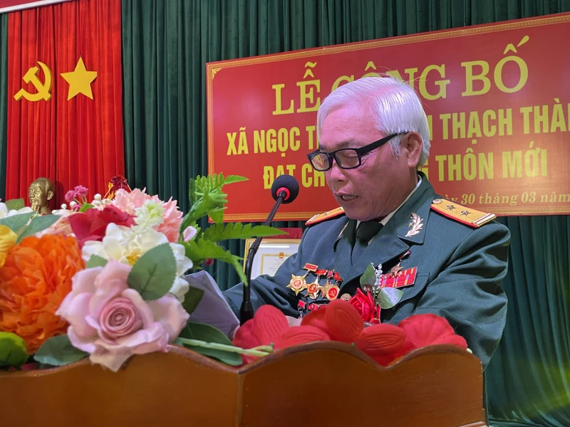 Công bố xã Ngọc Trạo đạt chuẩn nông thôn mới