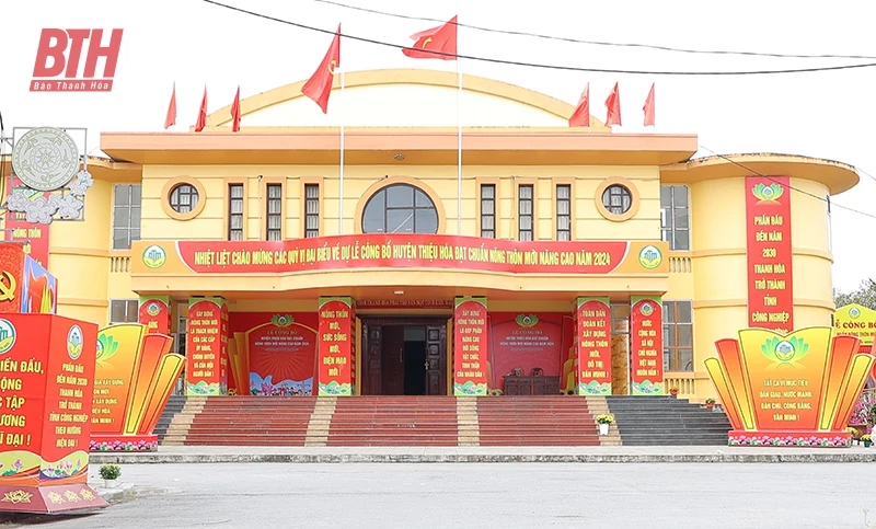 Thiệu Hóa sẵn sàng cho lễ công bố huyện đạt chuẩn nông thôn mới nâng cao