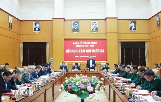Tổng Bí thư chủ trì Hội nghị Quân ủy Trung ương về tổ chức quân sự địa phương