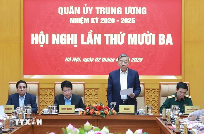 Tổng Bí thư chủ trì Hội nghị Quân ủy Trung ương về tổ chức quân sự địa phương
