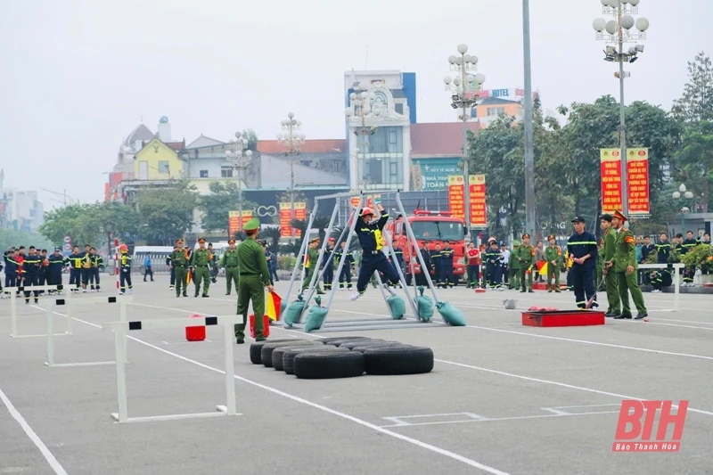 đăng ký m88 đoạt giải Nhì toàn đoàn Hội thi thể thao nghiệp vụ chữa cháy và cứu nạn, cứu hộ Khu vực III