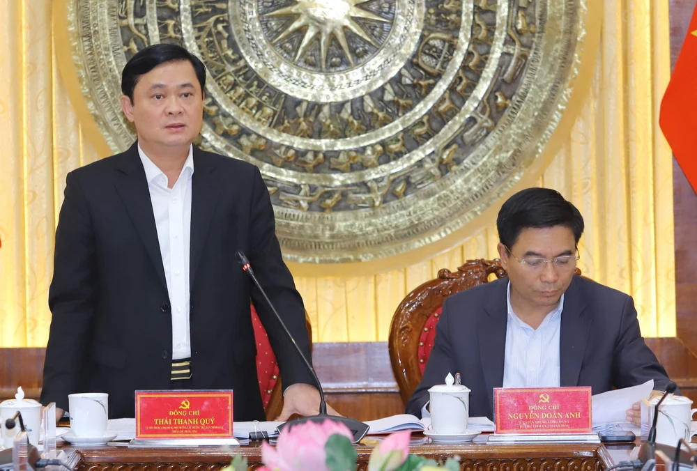 Ban Chính sách, Chiến lược Trung ương làm việc với Thường trực Tỉnh ủy Thanh Hóa về sơ kết 5 năm thực hiện Nghị quyết số 58-NQ/TW của Bộ Chính trị