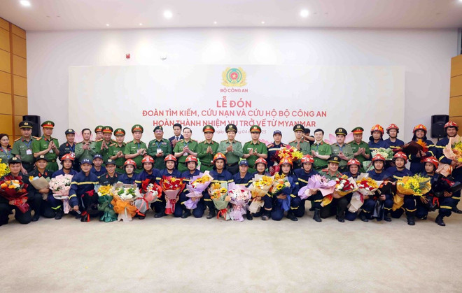 Đoàn công tác của Bộ Công an hoàn thành xuất sắc nhiệm vụ, trở về từ Myanmar