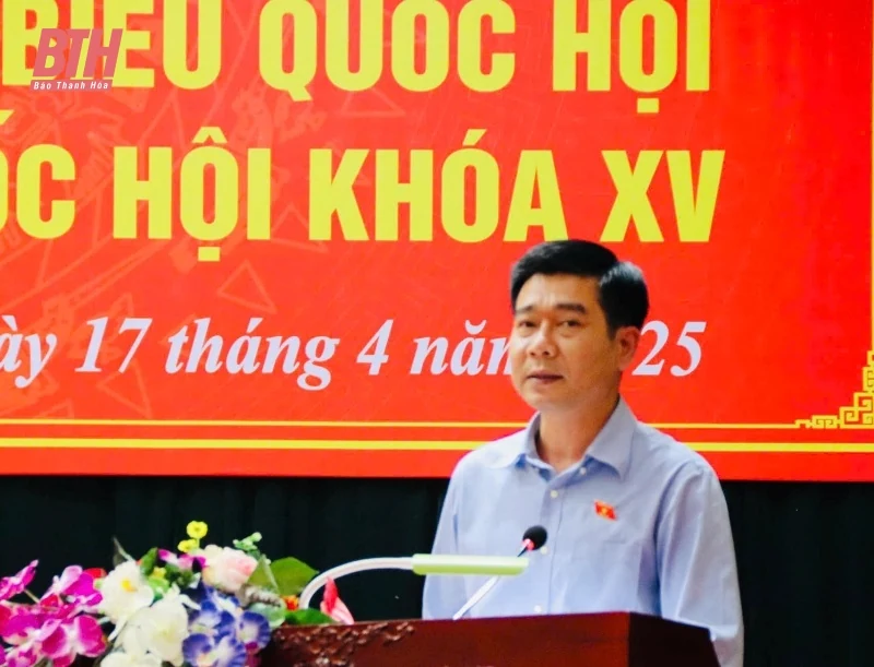 Đoàn ĐBQH tỉnh Thanh Hóa tiếp xúc cử tri huyện Yên Định