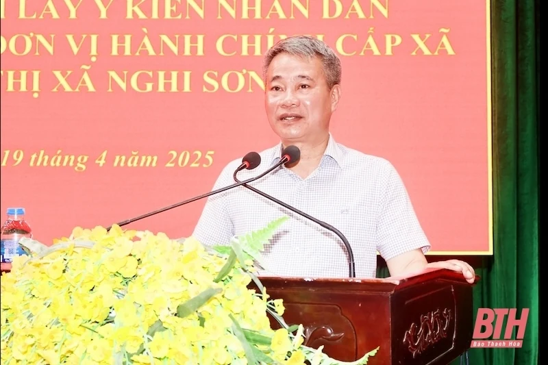 Thị xã Nghi Sơn dự kiến sắp xếp 30 xã, phường hiện hữu thành 10 đơn vị hành chính cấp xã