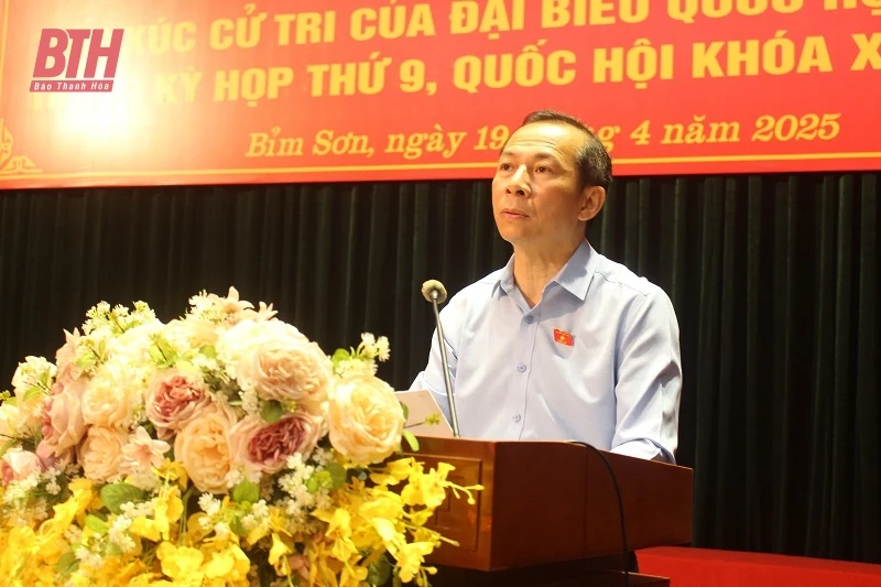 ĐBQH tỉnh tiếp xúc cử tri thị xã Bỉm Sơn