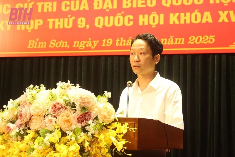 ĐBQH tỉnh tiếp xúc cử tri thị xã Bỉm Sơn