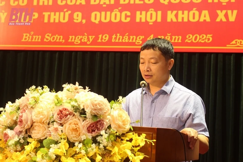 ĐBQH tỉnh tiếp xúc cử tri thị xã Bỉm Sơn