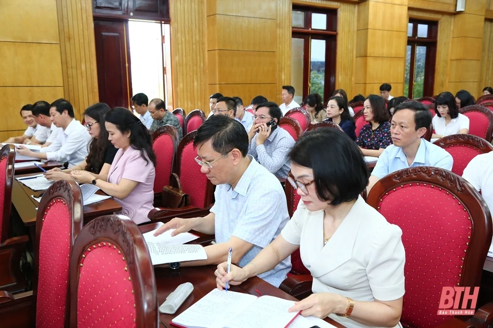 Lấy ý kiến dự thảo kế hoạch tổ chức Đại hội Đảng bộ các cấp tiến tới Đại hội đại biểu Đảng bộ tỉnh Thanh Hoá lần thứ XX, nhiệm kỳ 2025-2030