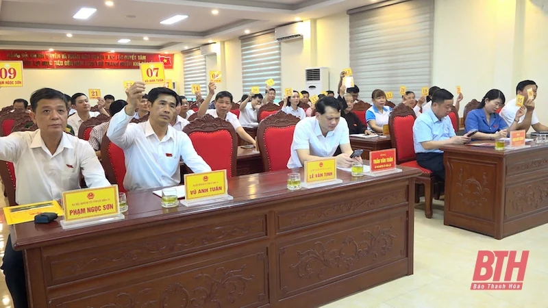 HĐND huyện Vĩnh Lộc khoá XX tổ chức kỳ họp thứ 26 thông qua chủ trương sắp xếp đơn vị hành chính cấp xã